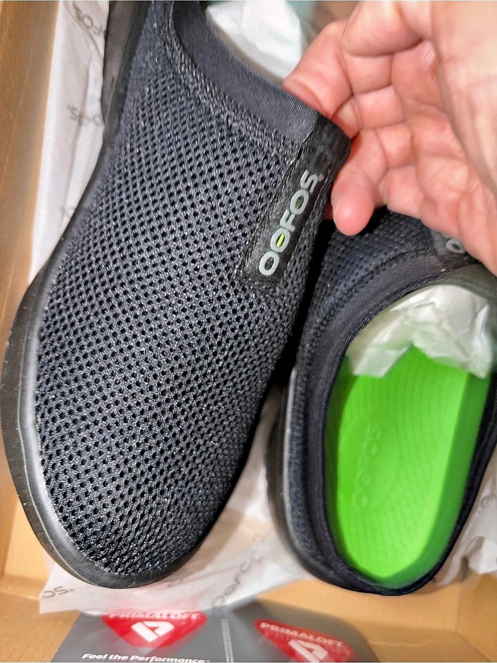 OOFOS OOcoozie Sport Mule Black Slip-On Shoes - Women’s 8 - Picture 2 of 9